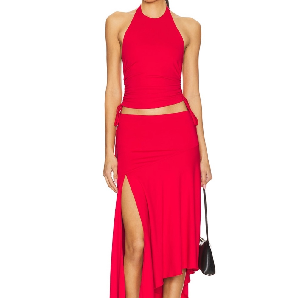 Revolve skirt and halter set